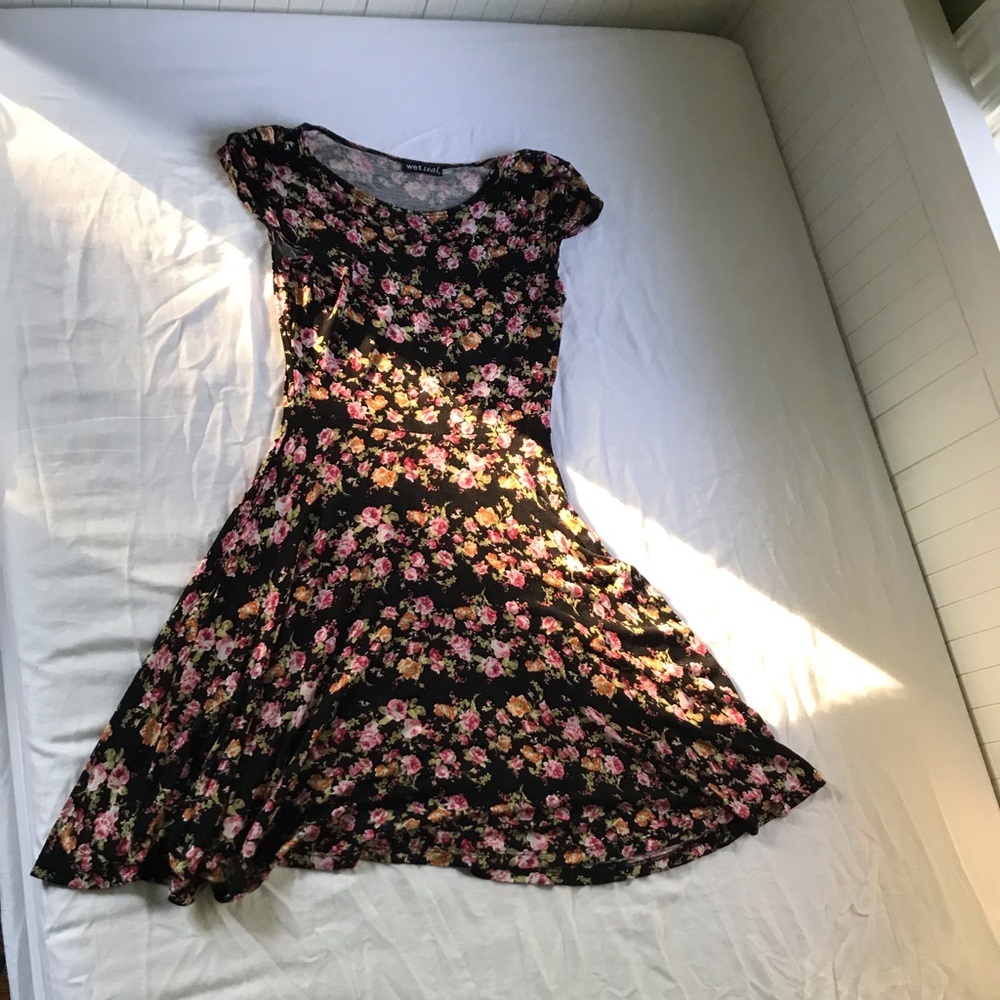 floral summer mini dress